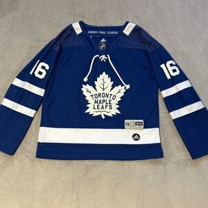 Youth Toronto Maple Leafs Blue Home Jersey Size L/XL Marner Adidas NHL Kids